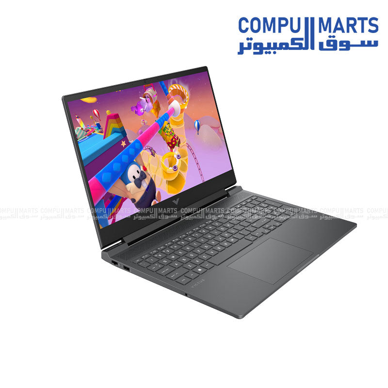 HP Victus 16.1 inch gaming laptop – front view”
“RTX 4070 gaming laptop with i7-14700HX – keyboard and screen”