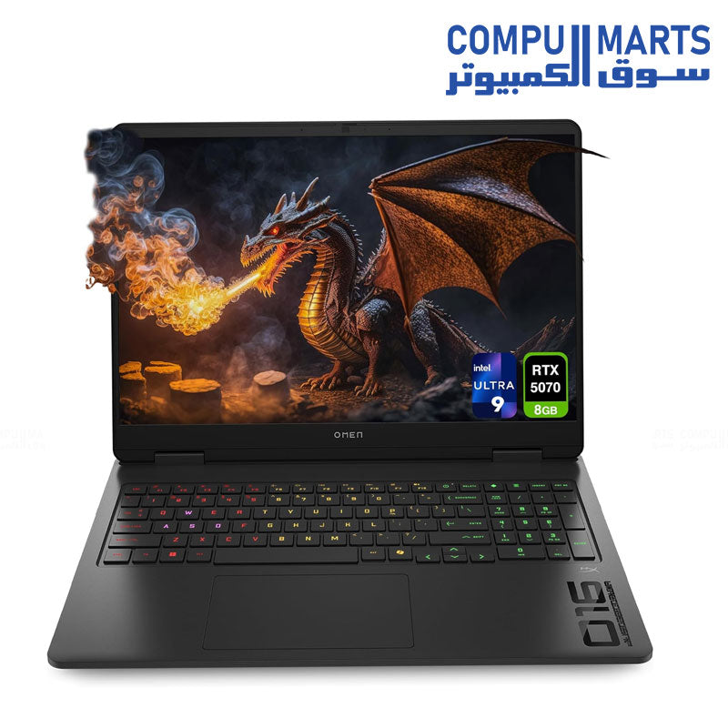HP OMEN Slim 16-an0119nr – Gaming Laptop – HP – Intel Core Ultra 9 285H RTX 5070 8GB 16 Inch Windows 11