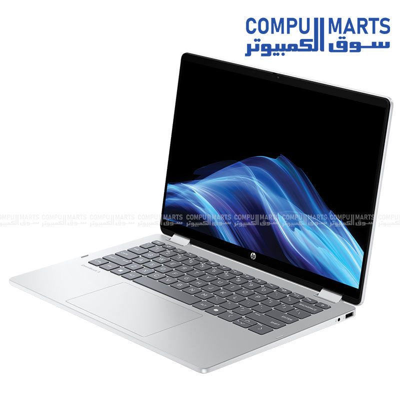 HP OmniBook 5 Flip 14-FP0023DX – 2-in-1 Convertible Laptop with Intel Core 7-150U, 16GB RAM, 512GB SSD, and 14-inch 2K Touch Display – Glacier Silver