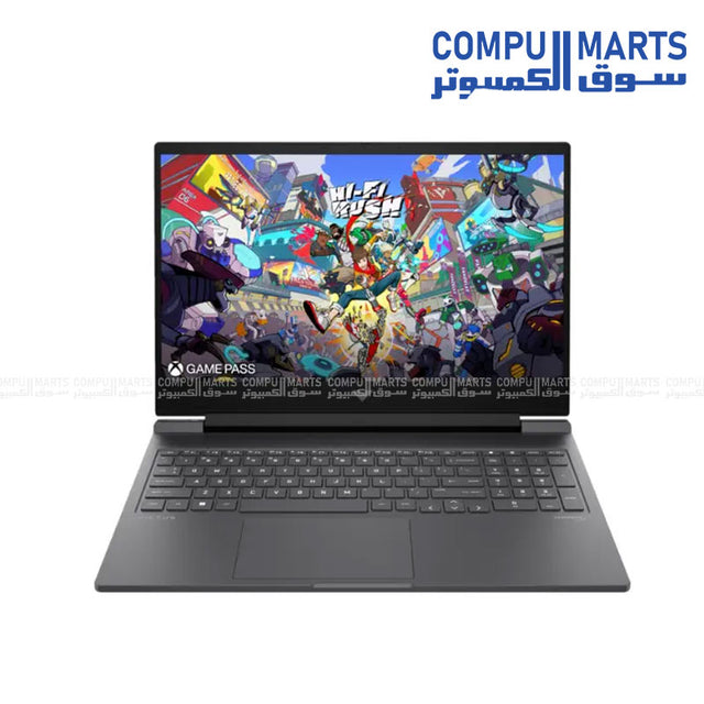 HP Victus 16-R1048NE Gaming Laptop with Intel Core i7-14700HX, NVIDIA GeForce RTX 4060 8GB, 16GB RAM, 1TB SSD, 16.1-inch FHD Display – Mica Silver – Available in Egypt