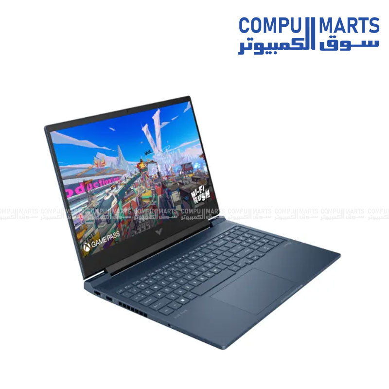 HP Victus 16-r1041nia Gaming Laptop – Intel Core i7-14650HX, RTX 3050 6GB, 16GB DDR5, 512GB SSD, 16.1" FHD 144Hz, DOS – Performance Blue
