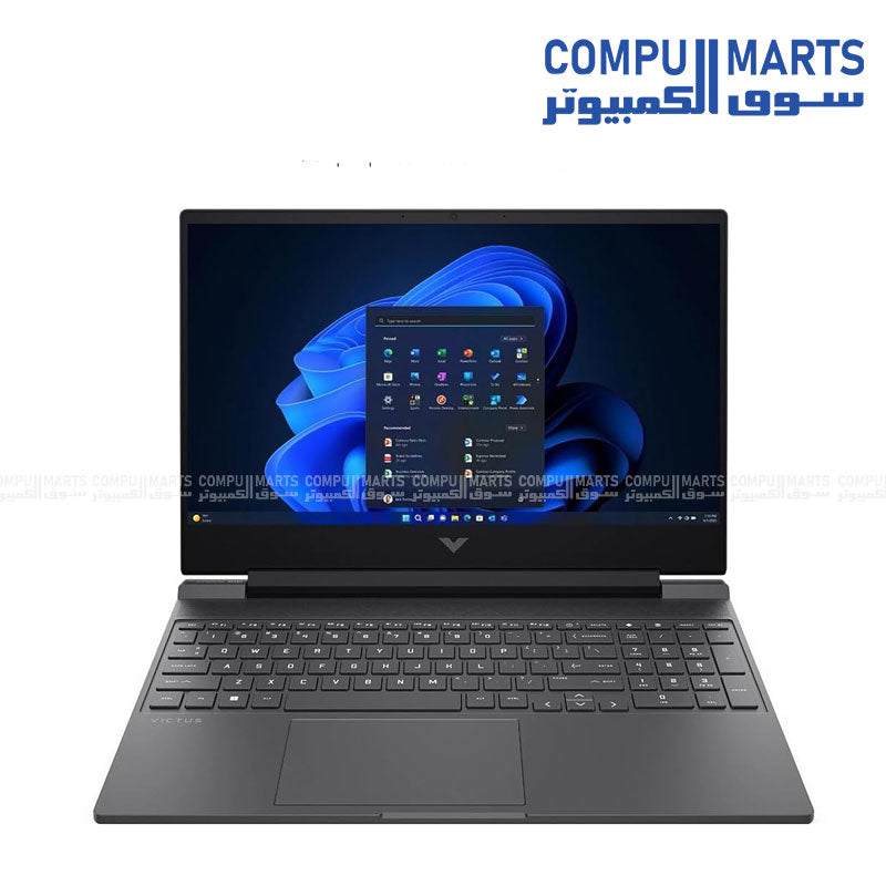 HP Victus 15-fb2082wm Gaming Laptop – Ryzen 5 8645HS, NVIDIA GeForce RTX 4050 6GB, 16GB DDR5-5600MHz RAM, 512GB NVMe SSD, 15.6-inch FHD IPS 144Hz display, Windows 11 – Available in Egypt