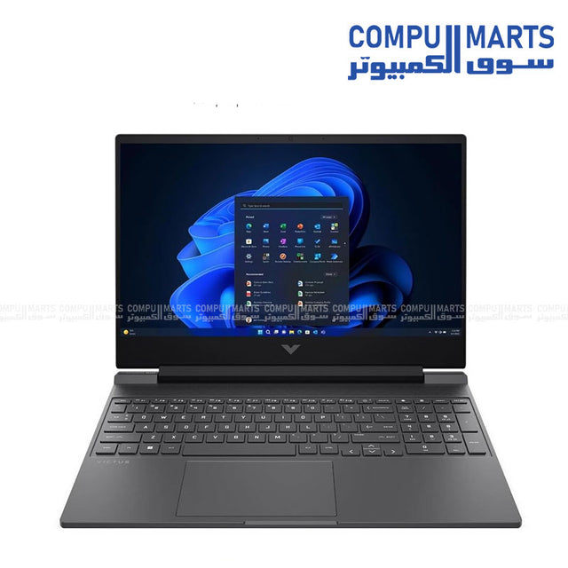 HP Victus 15-fb2082wm Gaming Laptop – Ryzen 5 8645HS, NVIDIA GeForce RTX 4050 6GB, 16GB DDR5-5600MHz RAM, 512GB NVMe SSD, 15.6-inch FHD IPS 144Hz display, Windows 11 – Available in Egypt