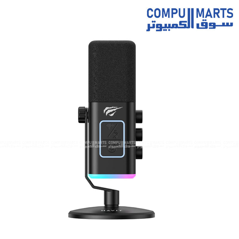 Havit GK71 RGB Gaming Microphone USB Condenser Microphone