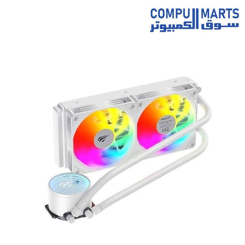 F2001-Liquid-Cooler-Havit-240mm-White