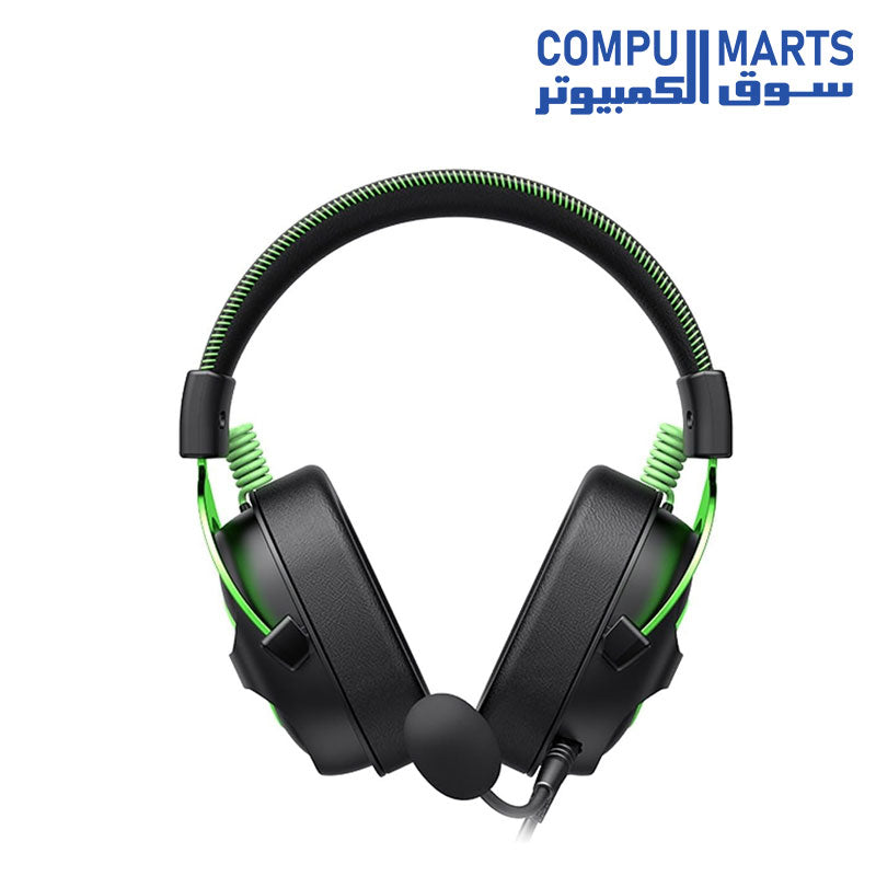 Havit H2002E GAMENOTE 3.5mm Designed for deeper immersion Gaming Headphones Black+Green