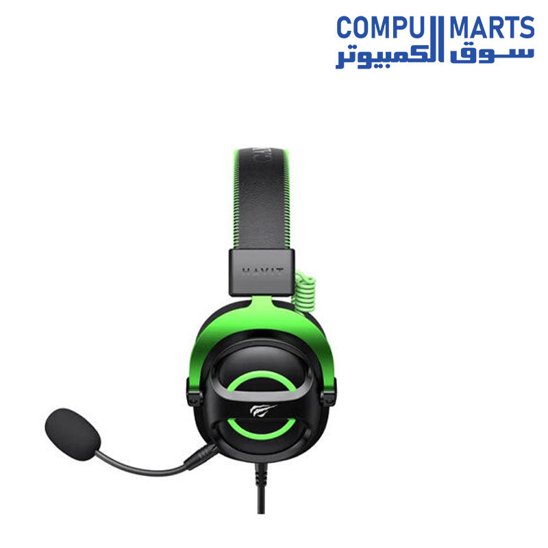 Havit H2002E GAMENOTE 3.5mm Designed for deeper immersion Gaming Headphones Black+Green