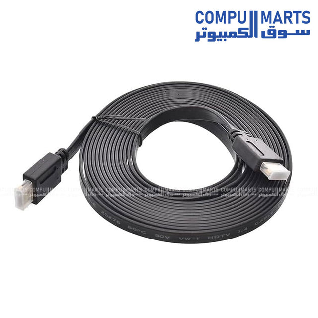 HDMI 5m Ultra-Slim High-Speed 4K UHD Cable Black
