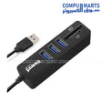 Hub Mini Combo USB 3.0 Splitter with SD/TF Card Reader – Compact High-Speed Multiport Adapter