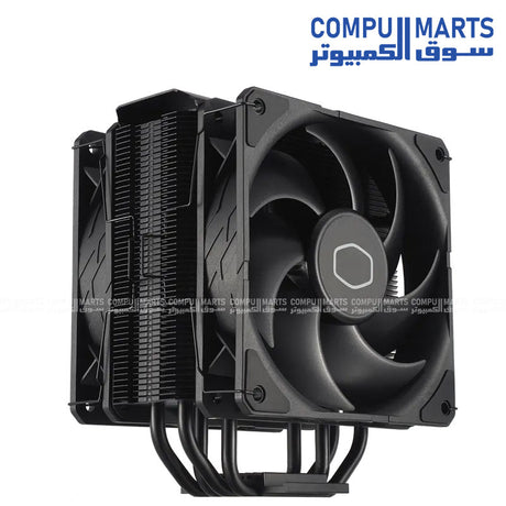 Cooler Master Hyper 212 Black X Duo CPU Air Cooler with dual 120mm SickleFlow fans and 4 heat pipes for Intel and AMD processors Egypt