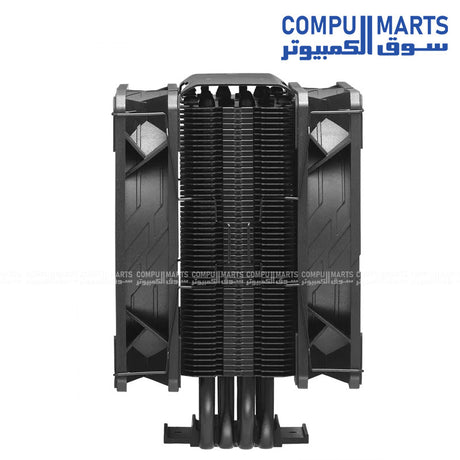 Cooler Master Hyper 212 Black X Duo CPU Air Cooler with dual 120mm SickleFlow fans and 4 heat pipes for Intel and AMD processors Egypt