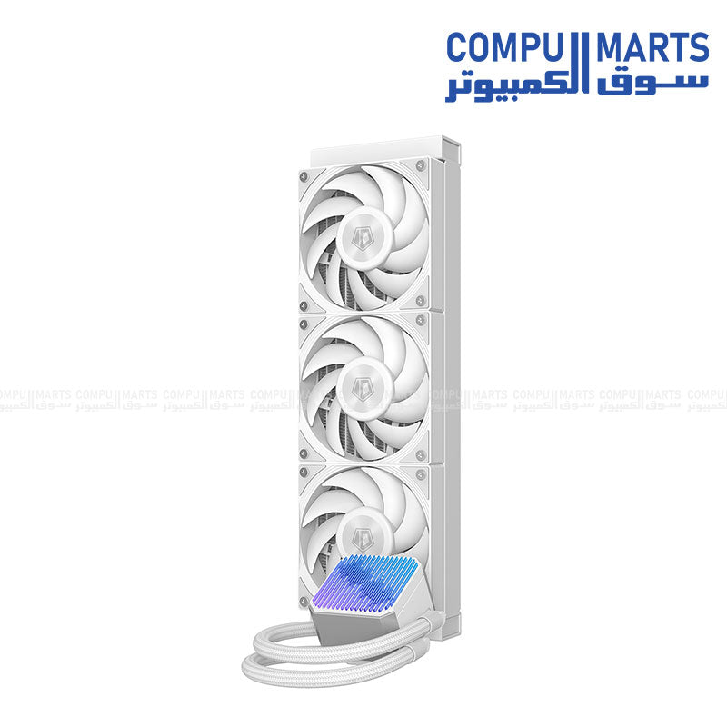 liquid cooling system with premium sleeved tubing 465mm length and strong static pressure for PC cooling at Compumarts