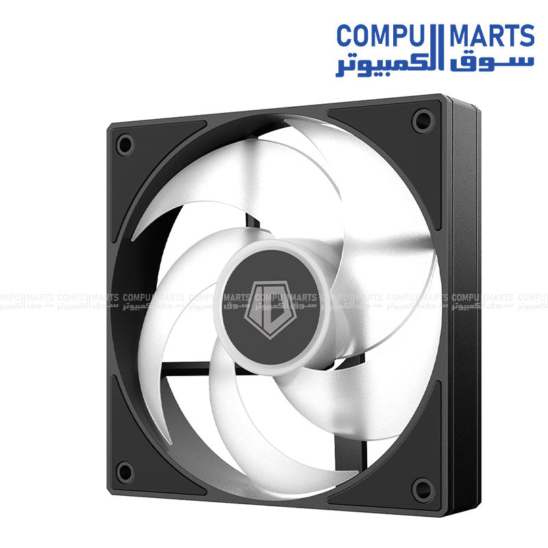 ARGB PWM 120mm fan kit featuring hydraulic bearing technology with 300±200~2000RPM±10% speed range and high airflow performance