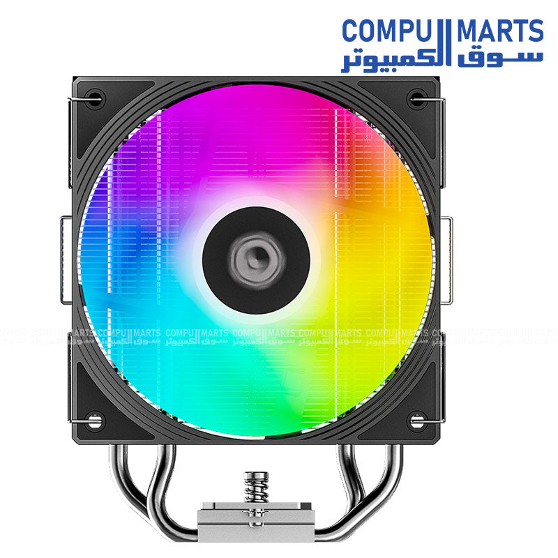 ID COOLING FROZN A410 SE cooler with 120mm ARGB PWM fan and direct touch heatpipes