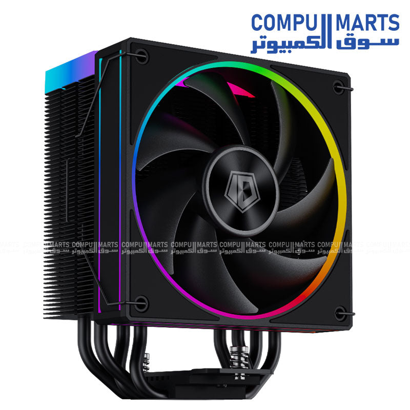 ID-COOLING FROZN A410 TD cooler with 120mm ARGB fan and digital display design