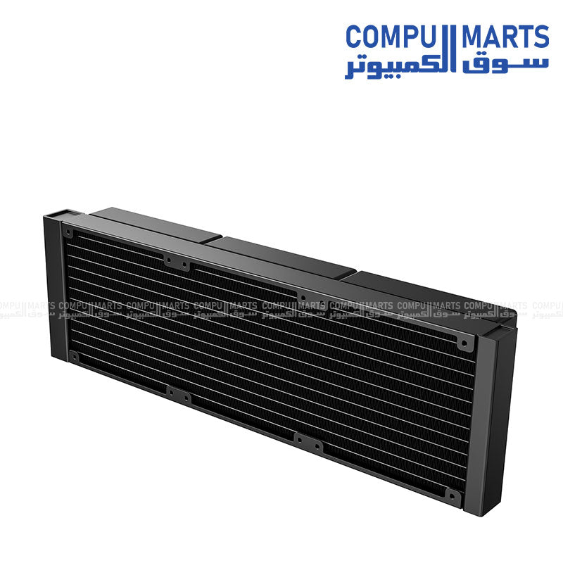 FX360 LCD WHITE liquid CPU cooler with copper cold plate ceramic bearing pump and 2900RPM speed available at Compumarts Egypt