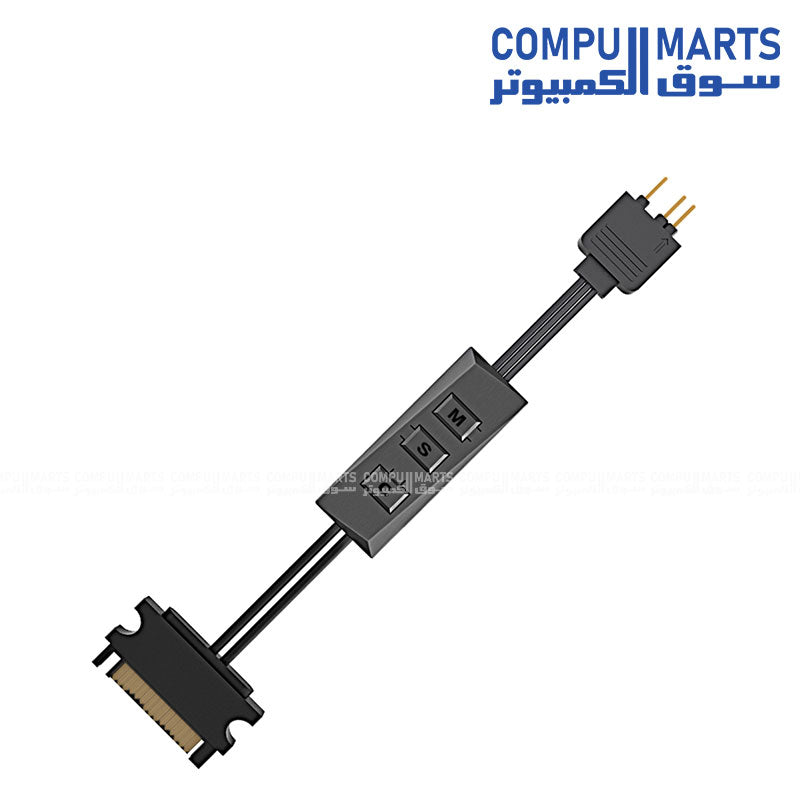 RC-ARGB addressable RGB controller with SATA Power Connector and 3-Pin 5V ARGB Output