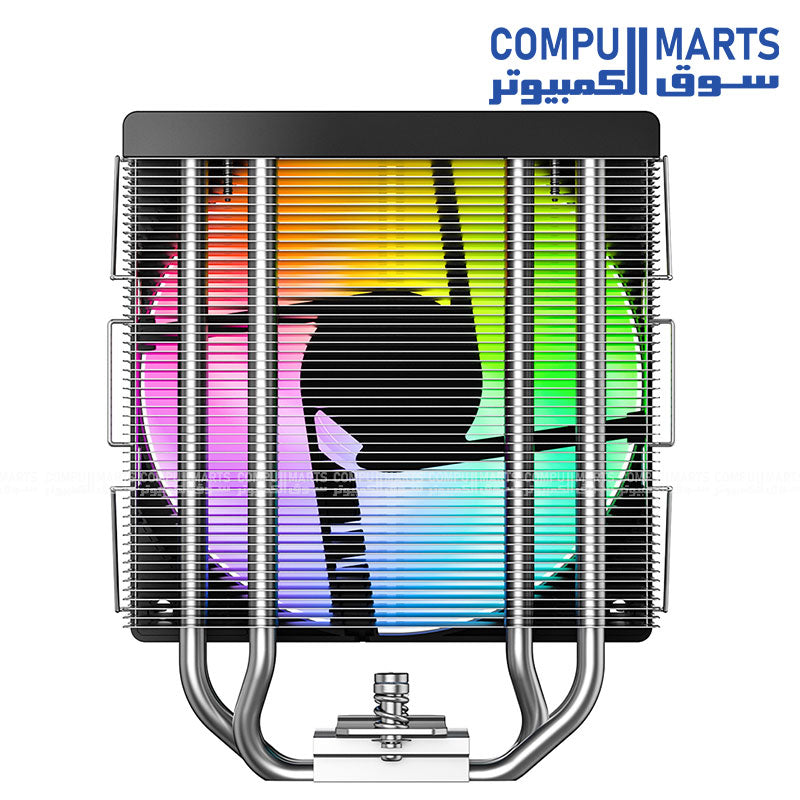 Powerful ID-COOLING air CPU cooler with 4 direct touch heatpipes and Hydraulic Bearing fan for Intel and AMD platforms