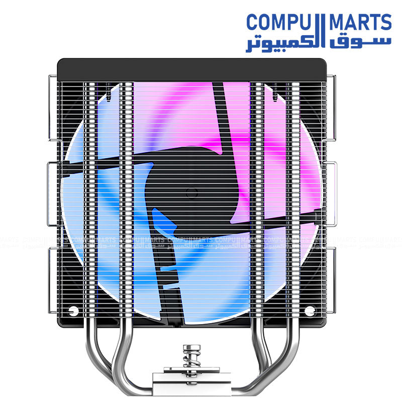 Powerful ID-COOLING air CPU cooler with 4 direct touch heatpipes and Hydraulic Bearing cooling fan for desktop PCs