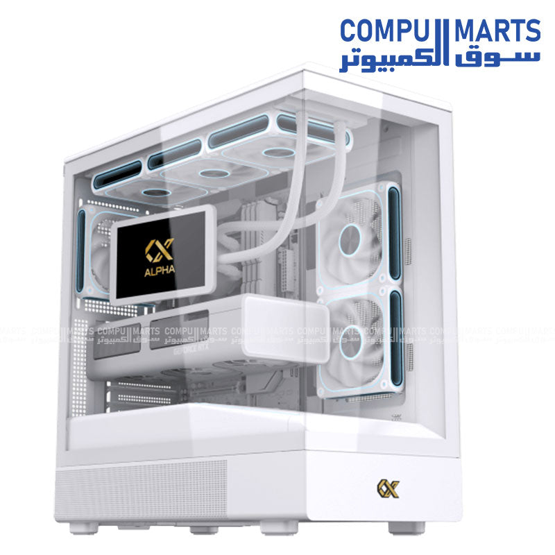 SUN Gaming Case – PC Case – Xigmatek – E-ATX High Airflow Case 420mm GPU Support 360 Radiator