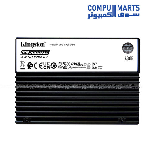 Kingston DC3000ME 7.68TB U.2 PCIe 5.0 NVMe TCG Opal Enterprise SSD – High Performance Enterprise Storage Drive