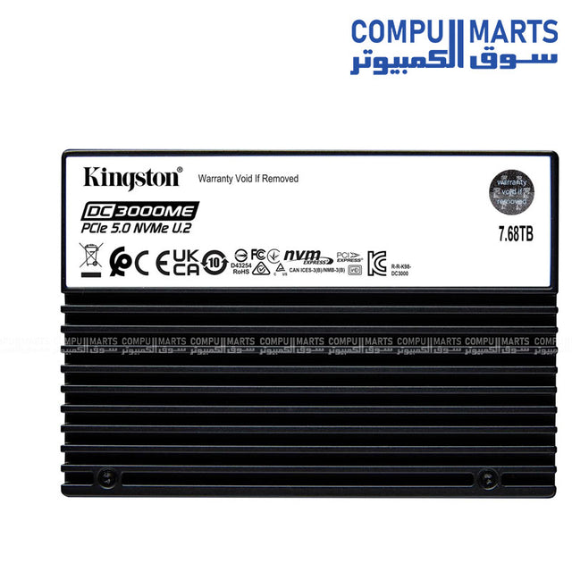 Kingston DC3000ME 7.68TB U.2 PCIe 5.0 NVMe TCG Opal Enterprise SSD – High Performance Enterprise Storage Drive