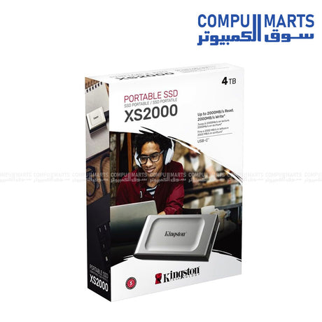 Kingston XS2000 2TB-4TB Portable External SSD with USB-C – High Performance 2000MB/s Drive Egypt