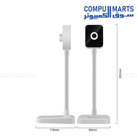 Kisonli D1 2K USB webcam with 2592×1944 resolution, autofocus 5P lens, and built-in microphone for PC and laptop in Egypt