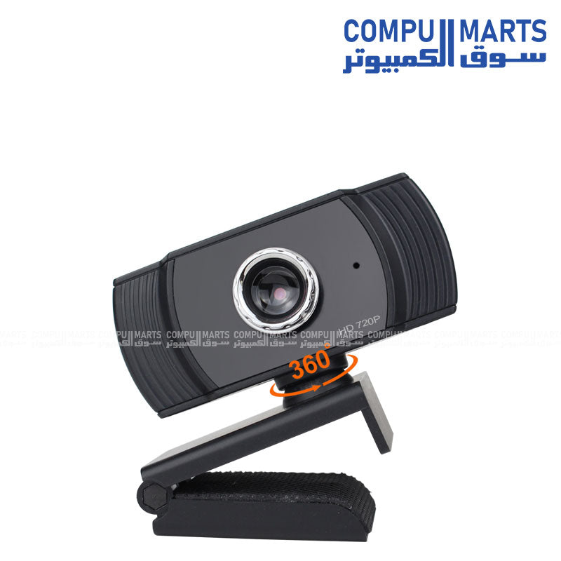 Kisonli HD-723 USB webcam 720p HD video camera with built-in microphone for PC and laptop in Egypt