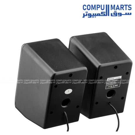 Kisonli L-1010 USB 2.0 speaker with colorful LED light and stereo sound in Egypt