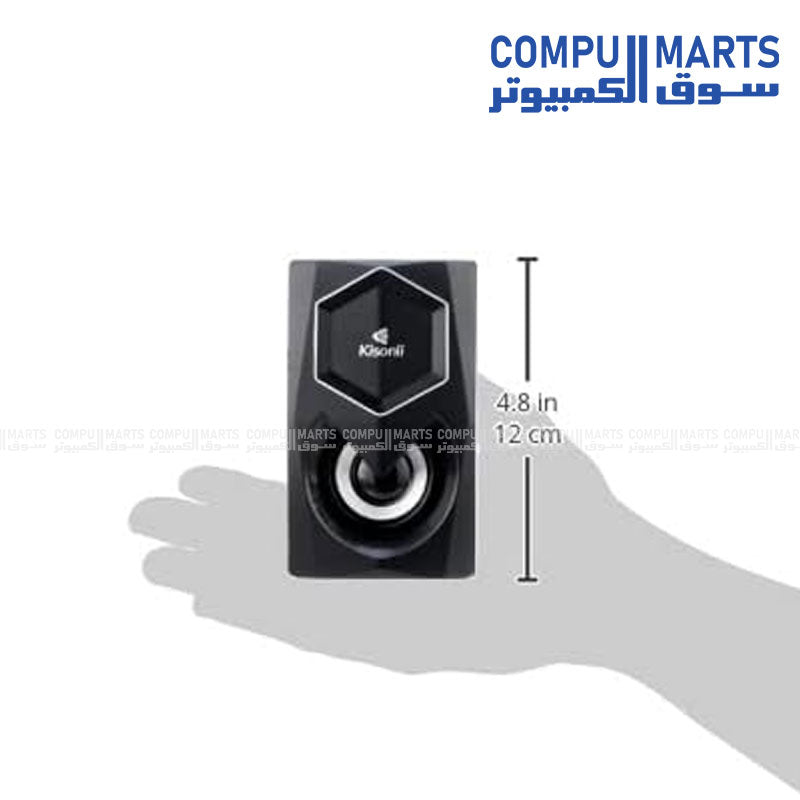 Kisonli L-1020 USB RGB stereo speaker with colorful LED lights for PC and laptop in Egypt