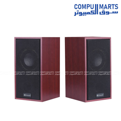 Kisonli T-003 USB 2.0 stereo speaker with LED light for laptop and PC in Egypt