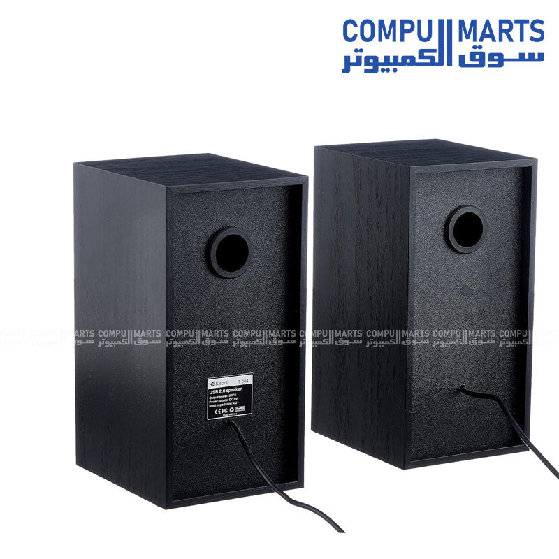 Kisonli T-004 USB 2.0 stereo speaker with LED light for PC and laptop in Egypt