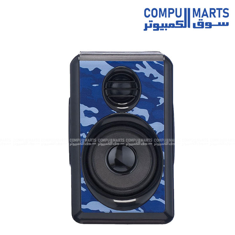 Kisonli T-012 2.0 USB stereo speaker with LED light for laptop and PC in Egypt