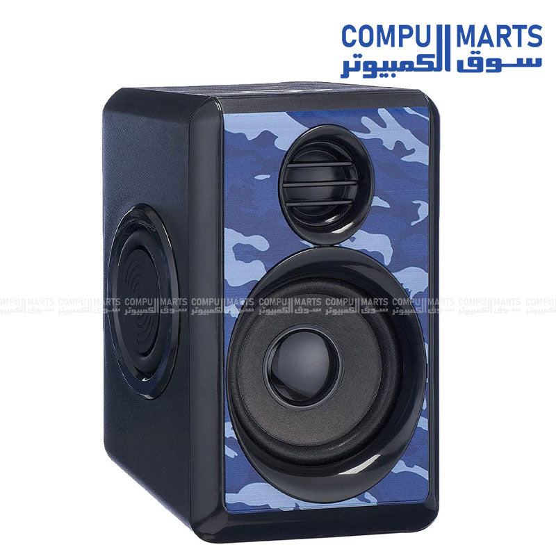 Kisonli T-012 2.0 USB stereo speaker with LED light for laptop and PC in Egypt