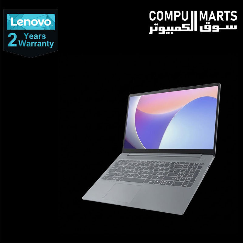 Lenovo IdeaPad Slim 3 15IRH8 laptop with 8GB LPDDR5-4800 memory and 512GB PCIe 4.0 NVMe SSD