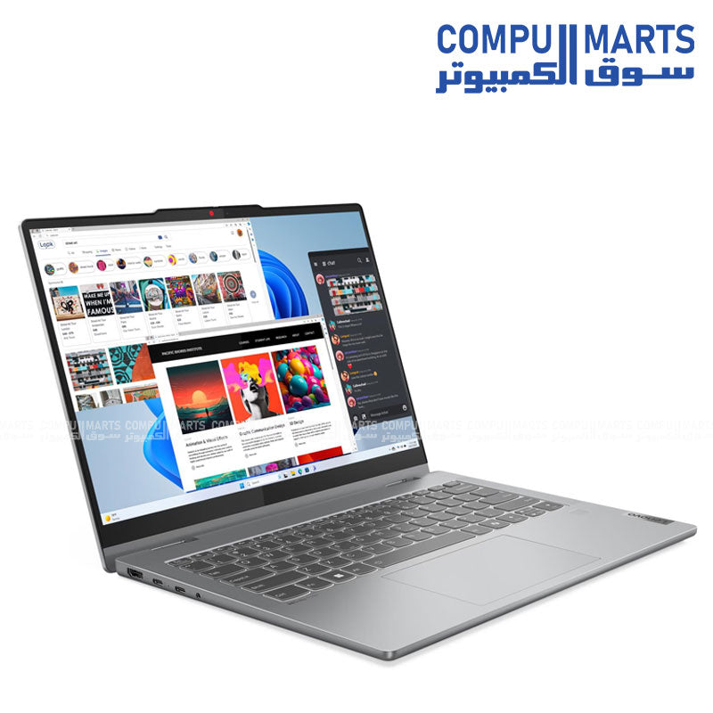 Lenovo IdeaPad 5 2-in-1 14IRU9 Laptop – Intel Core 7 150U, 16GB RAM, 512GB SSD, 14" Touchscreen – Luna Grey