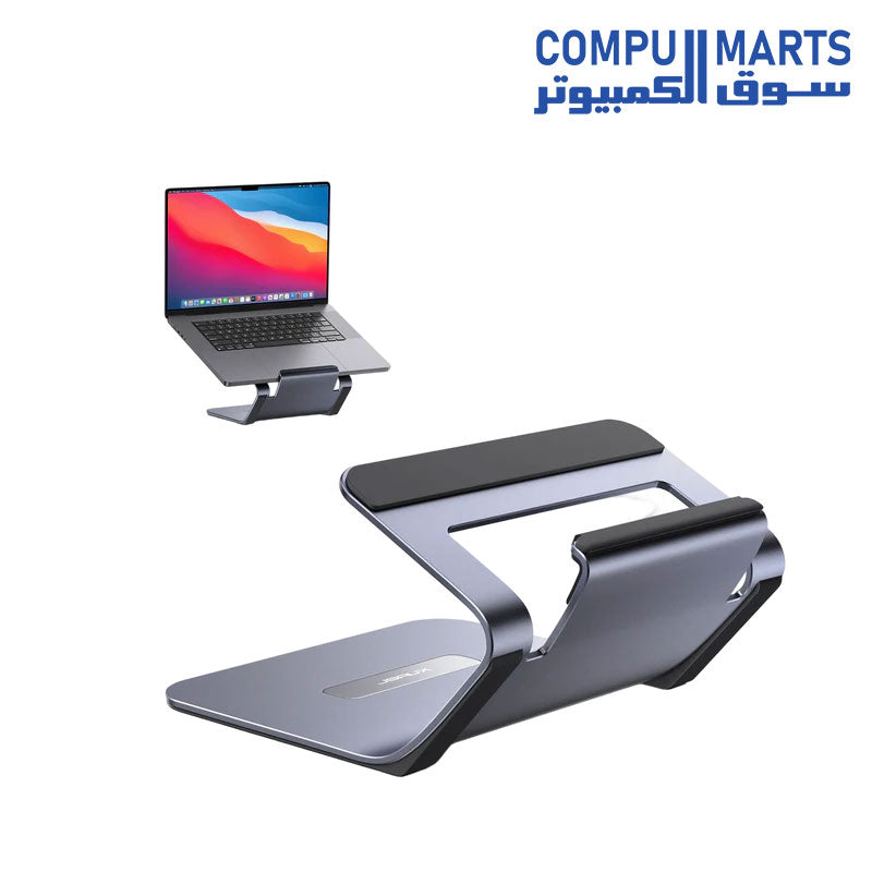 Curve laptop stand aluminum alloy notebook and tablet holder