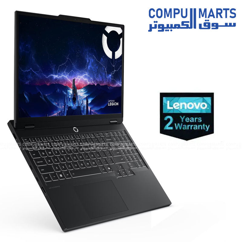 Lenovo Legion 5 15IAX10 gaming laptop with Intel Core Ultra 9 275HX, NVIDIA RTX 5070 8GB, 32GB DDR5 RAM, 1TB SSD, and 15.1-inch OLED 165Hz display in Eclipse Black.