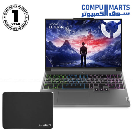 83DG00CWAD โ Laptop โ Lenovo Legion โ Intel Core i7-14650HX, RTX 4050 6GB, 16GB DDR5, 1TB SSD, 16" WQXGA 165Hz, Luna Grey, RGB Keyboard