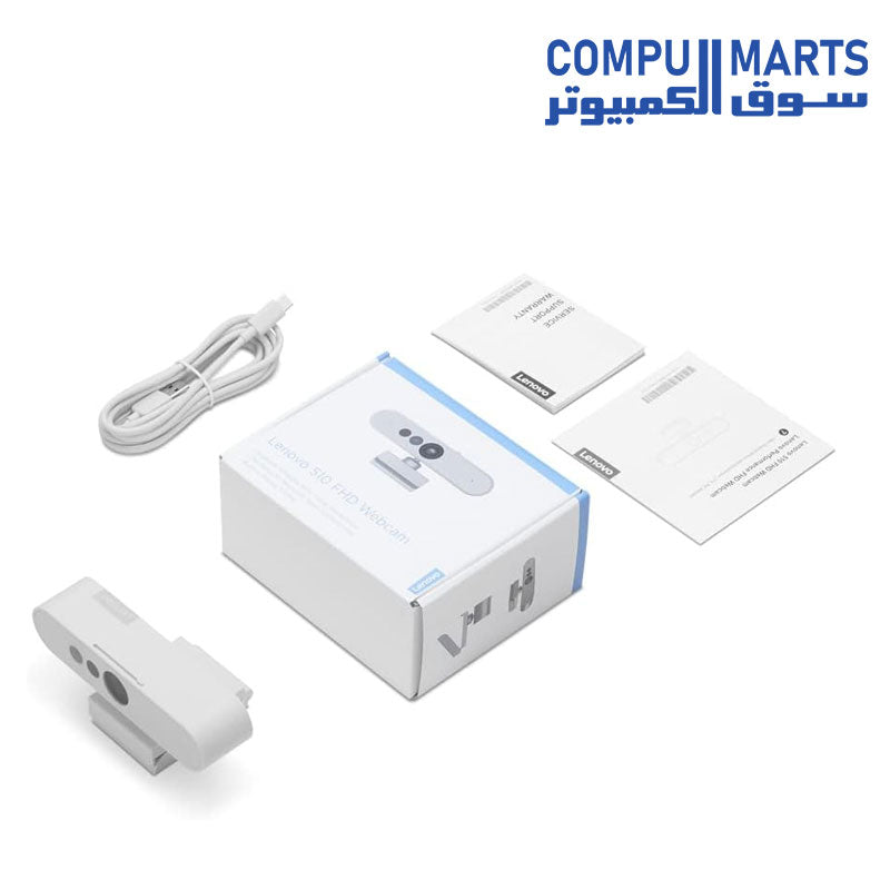 Lenovo 510 Webcam FHD (1920 x 1080) - Privacy shutter - Cloud Grey