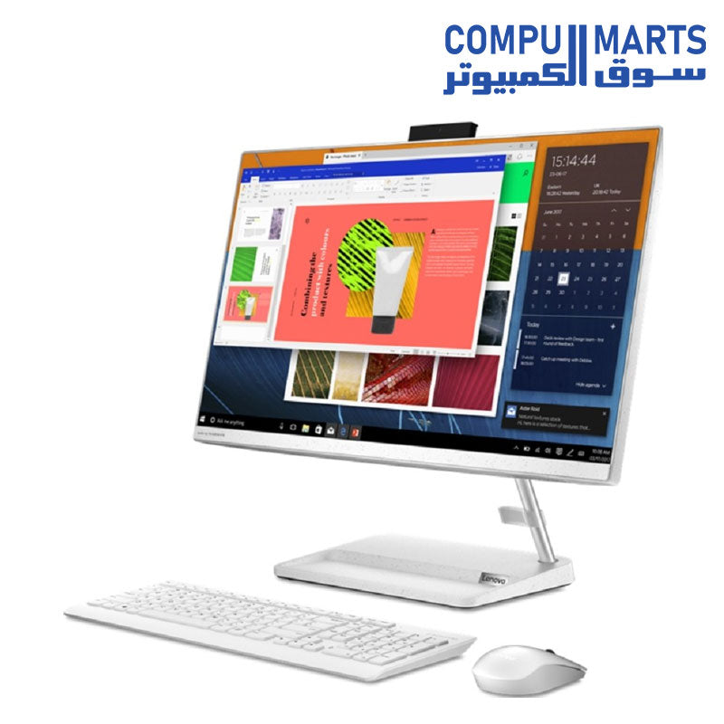 Computer-Lenovo-All-in-On-INTEL-CORE-I3-RAM-4GB-256GB-SSD-23.8-INCH-WIN10-WHITE-Wireless-Keyboard-Mouse