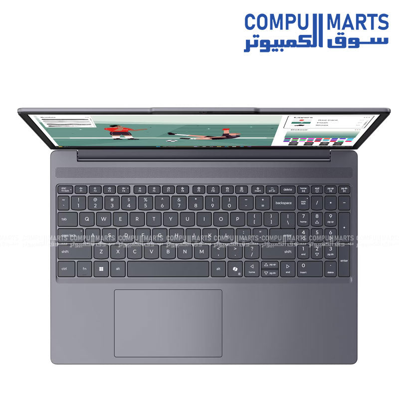 Lenovo IdeaPad Slim 3 15IPH11 Laptop 83UR0042ED Intel Core Ultra 7 355 16GB DDR5 512GB SSD Integrated Intel Graphics 15.3 Inch WUXGA IPS 60Hz DOS Luna Grey