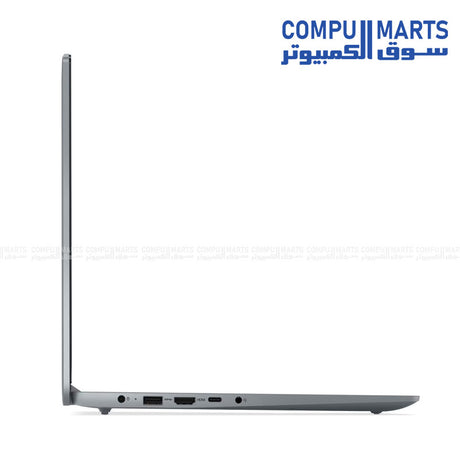 Lenovo IdeaPad Slim 3 15IRU8 Laptop – Intel Core i3-1315U, 8GB RAM, 512GB SSD, Arctic Grey