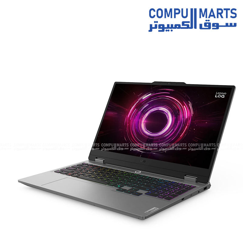 Lenovo LOQ 15AHP10 Gaming Laptop – AMD Ryzen 7 250, NVIDIA RTX 5050 8GB, 15.6" FHD 144Hz, 16GB DDR5, 512GB SSD, Luna Grey