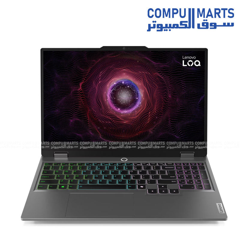 Lenovo LOQ 15ARP9 Gaming Laptop with Ryzen 5 7235HS- RTX 4050 6GB- 12GB RAM- 512GB SSD- and 15.6-inch FHD 144Hz Display - Luna Grey