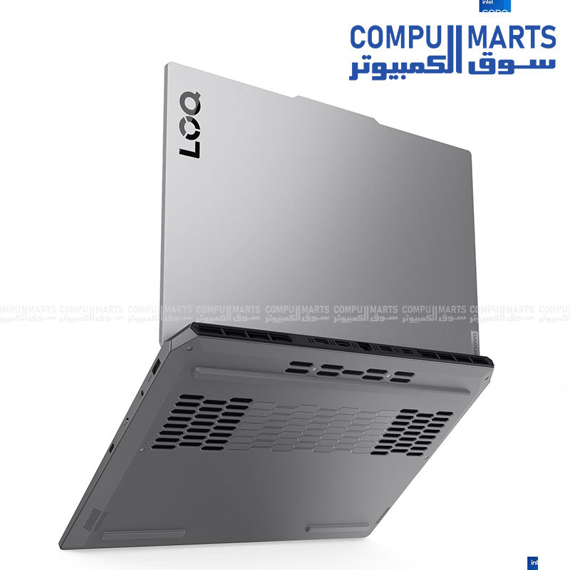 Lenovo LOQ 15IRX10 gaming laptop with i7-13700HX and RTX 5050 on a 15.6-inch 144Hz display in Luna Grey