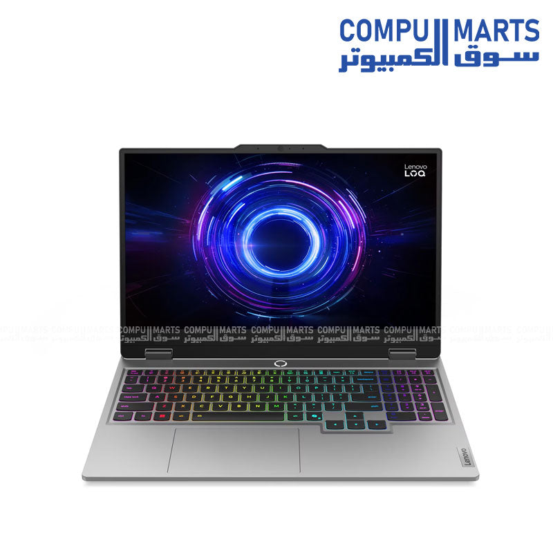 Lenovo LOQ 15IRX10 (83JE00WVED) Gaming Laptop with Intel i7-14700HX, RTX 5060 8GB, 16GB RAM, 512GB SSD, and 15.6-inch FHD display – Luna Grey