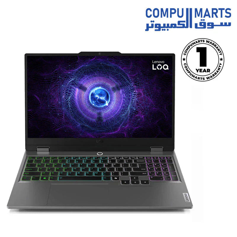 LENOVO LOQ 15IAX9 83GS0087PS Core I5-12450HX 8 Cores - 12GB DDR5 4800 - RTX 3050 6GB - 512GB SSD NVME - 15.6 FHD IPS 300NITS 144HZ 100%SRGB