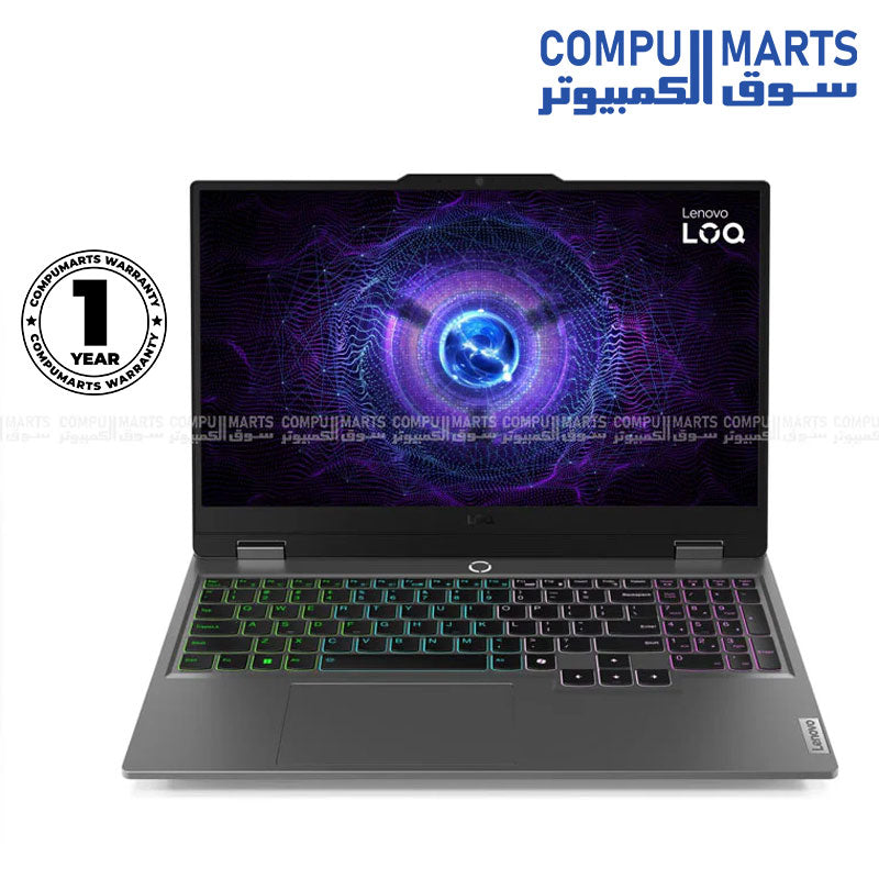 Lenovo LOQ 15IRX9 Gaming Laptop i5-13450HX RTX 4050 24GB 512GB SSD 15.6" FHD 144Hz Egypt